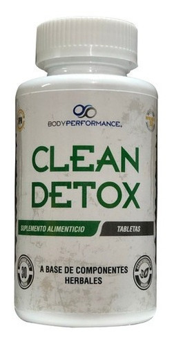 Body Performance Clean Detox 30 Tabletas Sin Sabor