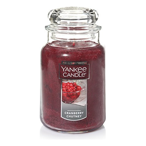 Vela Yankee Candle En Tarro Grande, Salsa Picante De Arándan