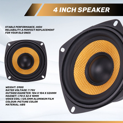 Altavoz Portátil De Audio De 4 Pulgadas, Altavoz Portátil De
