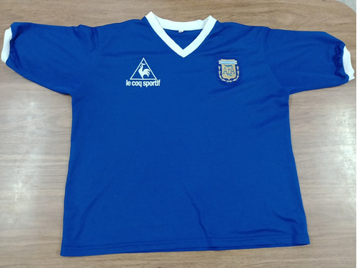 Camiseta Argentina Mundial 1986 Azul. Retro 