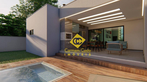 Imagem 8 de 19 de Lançamento!! Casa Linear Com Design Moderno No Condomínio Alphaville Em Rio Das Ostras!! - Ca2182