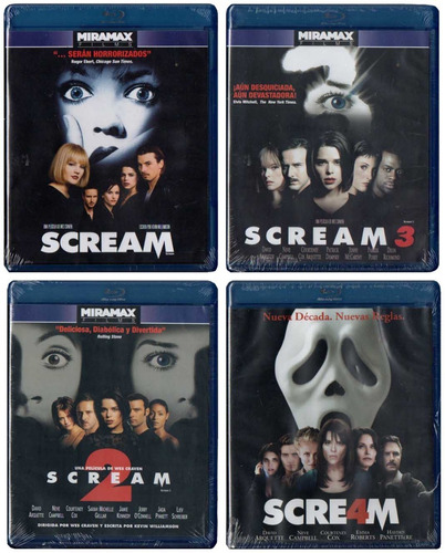 Scream 1 - 4 Saga Completa Película Blu-ray