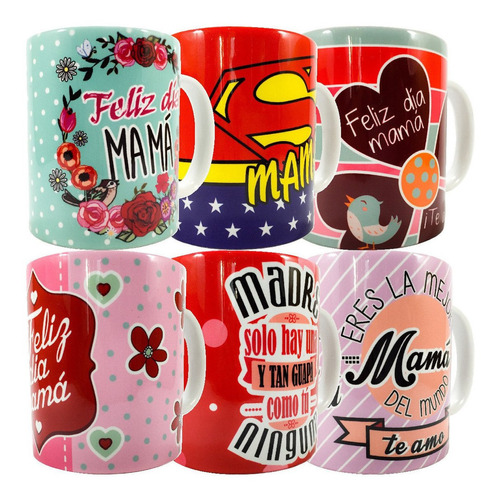 13 Taza 11oz Diseños De Mamá Sublimadas A Color Alta Calidad