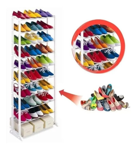 Oferta¡ Organizador De Zapatos Apilable 30 Zapatos