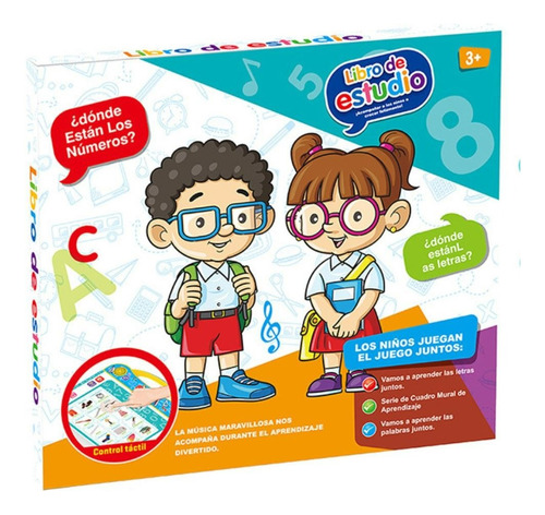 Libro Didáctico Interactivo Aprendizaje Bilingüe Para Niños