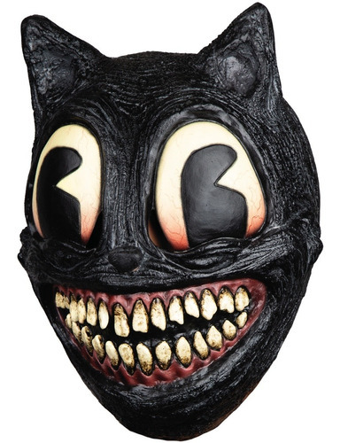 Máscara Cartoon Cat Creepypastas Terror Halloween Disfraz Color Negro