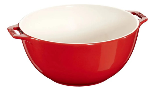 Bowl Staub Em Cerâmica Vermelho Cereja 25cm Para Cozinha