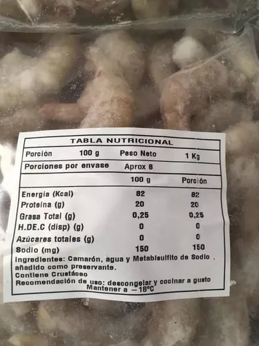 Pack 2 Kilos Camarones Jumbo 36/40 Extragrande+vino Chardony