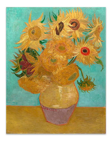 Cuadro Canvas Fine Art Girasoles Van Gogh 47x60 M Y C