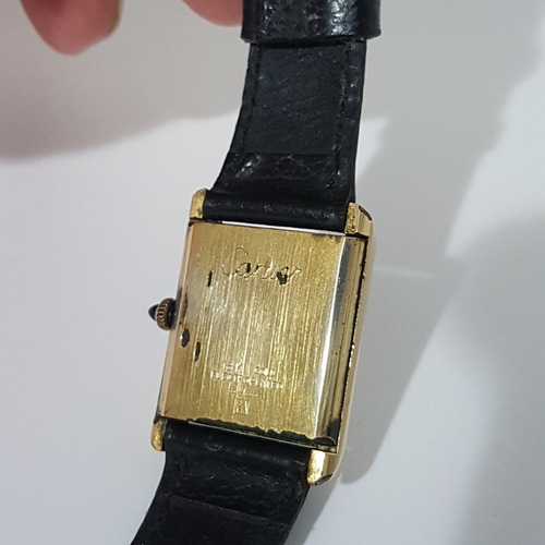 Relogio Cartier Acorda Antigo Do Vovo Todo Em Plaquer M05