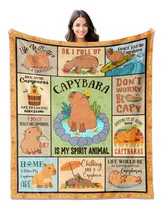 Comprar Manta Capybara 60x50, Regalo Peluche, Decoraciones Cumpleaño
