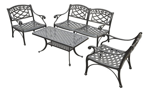 Crosley Furniture Sedona 4-piece Solid Cast Aluminum Convers