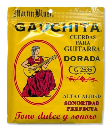 Encordado Para Guitarra Clasica Martin Blust Gauchita G2535