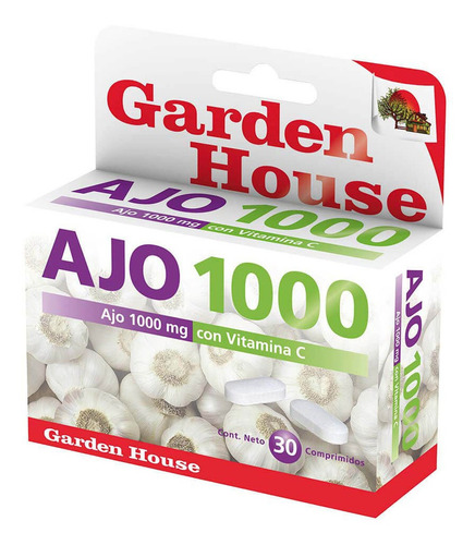 Suplemento en comprimidos Garden House  AJO 1000