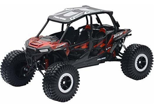 Réplica 1:18 Utv Polaris Rzr 4 Turbo Xp Rc Rojo