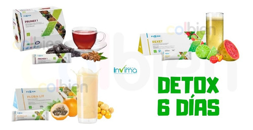 Detox Higado 6 Dias Fibra Probioticos Mix Vegetal Saludable