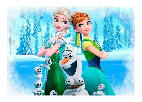 FROZEN PRINCESA ELSA PAPEL PREMIUM (3D) 20 CM - PAPEL ARROZ ESPECIAL