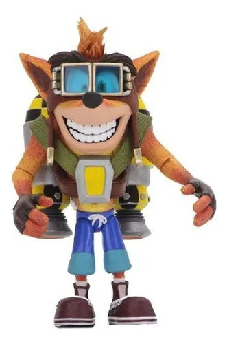 Figura De Accion Neca Crash Bandicoot: Crash Jet Pack