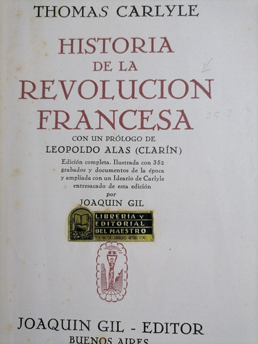 Historia De La Revolución Francesa - Thomas Carlyle