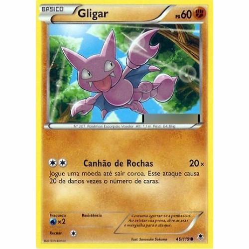 Gligar - Pokémon Físico Comum - 46/119 - Pokemon Card Game