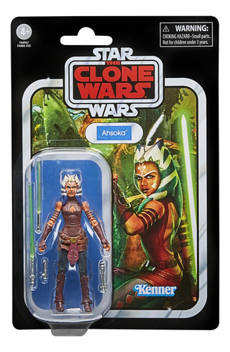 Boneco de ação Ahsoka da coleção vintage Hasbro Star Wars