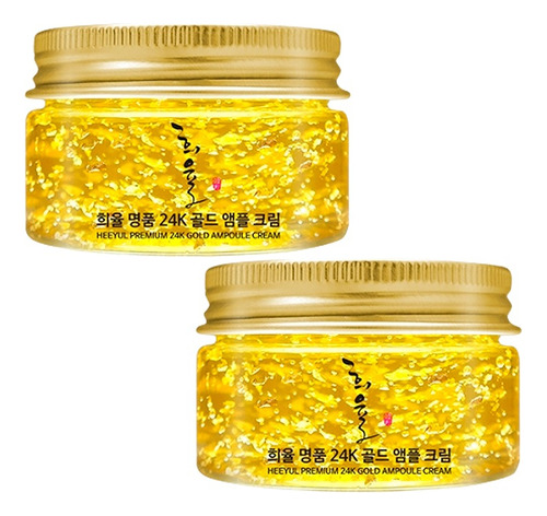 Crema Facial Coreana Heeyul Oro 24k Antiarrugas (set 2x25ml)