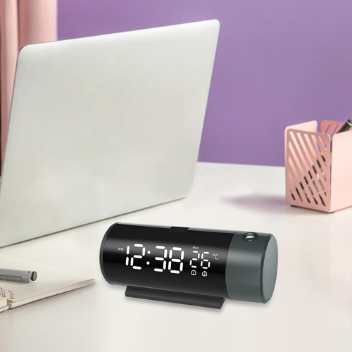 Despertador De Proyección Reloj De Mesa Digital Usb Para