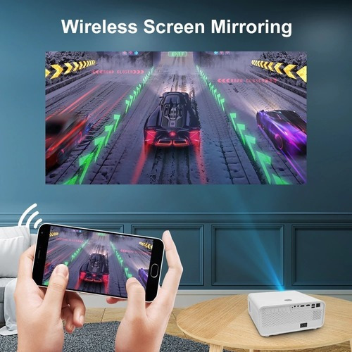 Imagem 10 de 10 de Projetor Pima Es 6000 Lumens Wifi Android Bluetooth Espelha Branco 100v/240v