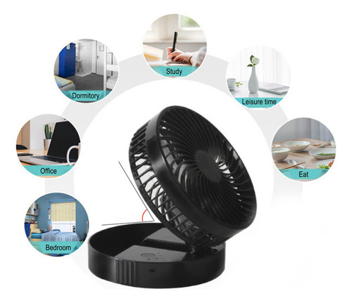 L Ventilador Portátil J Recargable, De Pie Y De Mesa