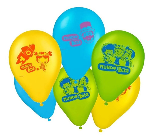 25 Balões Bexigas Mundo Bita Decoração Festas 9 Polega