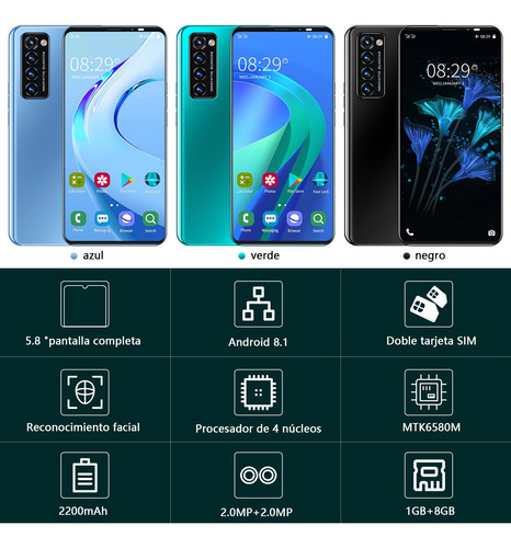 Celular Android Reno4 Pro De 5.8 En