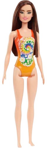 Muñeca Barbie Día De Playa 30 Cm 