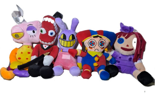 Digital Circus Set De 5 Muñecos De Peluche