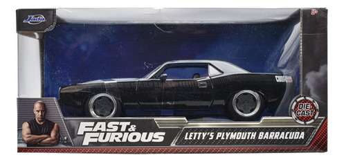 Fast And Furious Lettys Plymouth Barracuda 1:24 Jada
