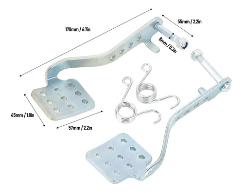 Kit De Pedales De Freno Y Acelerador Go Kart, Pedal Antidesl
