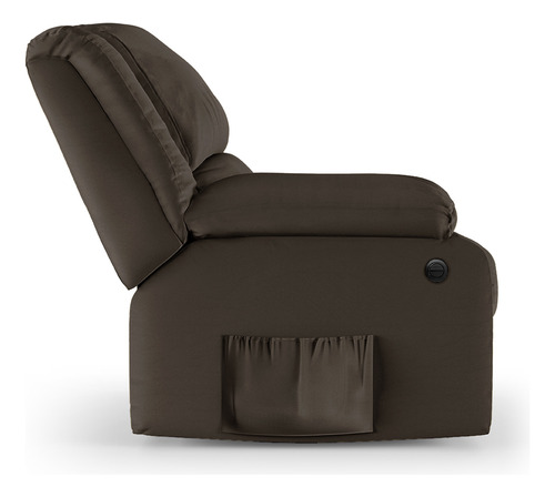 Poltrona Do Papai Massageadora Usb Simon Corano Marrom Fosco