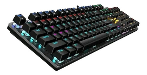 Teclado Gamer Mecánico Rgb Ergonómico Aoc Gk410 Alta Gama