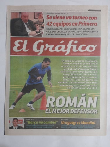 Suple El Grafico T.a. 384 Uruguay, Riquelme, Messi,grondona