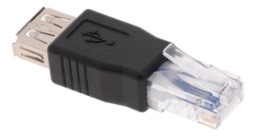 Convertidor De Red Ethernet Rj45 Macho A Usb 2.0 Hembra (2