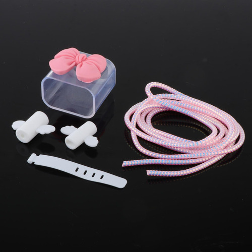 2 Lindo Cable De Carga Cubierta Protectora Cargador Rosa