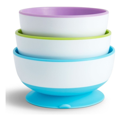 Imagem 2 de 5 de Kit Tigela Munchkin Bowl Com Ventosa Introdução Alimentar