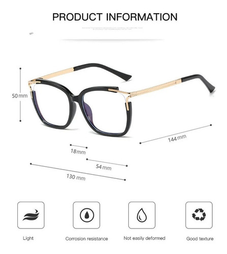 Imagen 8 de 9 de Lentes Armazón Ultraligero Hipster Oftalmicos Tr90