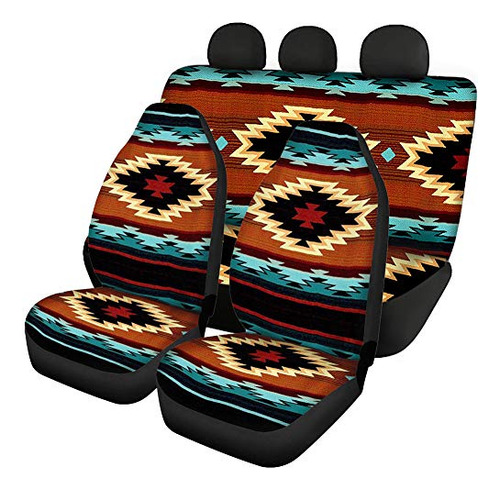 Seanative Tribal Native Navajo Aztec Car Seat Covers Vehícul