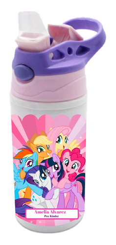 Botella Agua Colegio My Little Pony Personalizada Niñas
