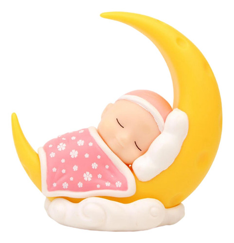 Bebé Creativo Durmiendo En La Luna Figura De Acción Niños