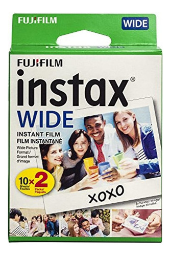 Fujifilm Instax Wide - Película Instantánea, Color Blanco