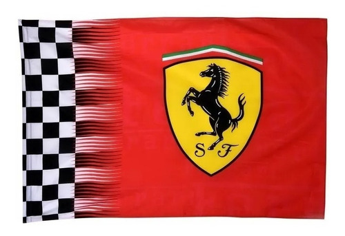 1 Bandeira Ferrari + 1 Bandeira Michael Schumacher 1x1,45m