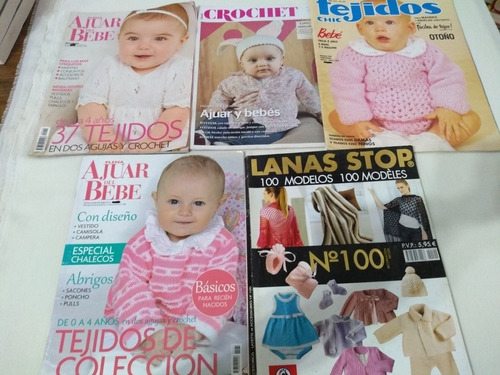 Lote X 5 Revistas Tejidos Bebes Plena Ajuar Del Bebe Palermo