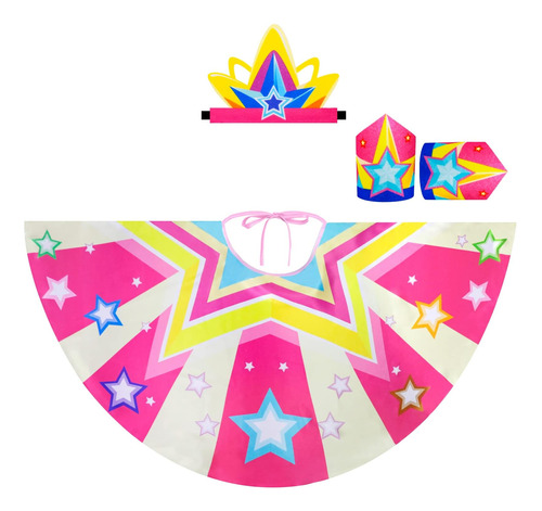 Rainbow Kids-superhero-cape-disfraz Para Niñas-niños Super-h