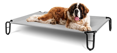 Bestvida Cama Elevada Para Perros (grande, Gris)